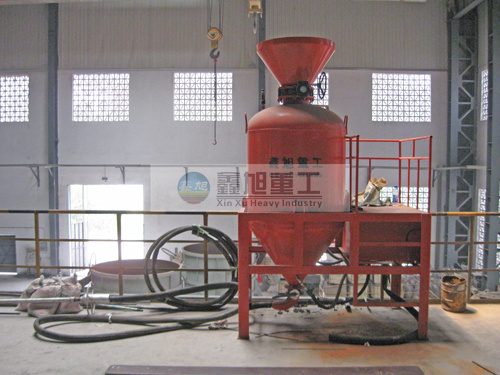 熱烈祝賀我廠鋼包噴補機補爐設備在合（hé）肥馬鋼集團成功投入（rù）使用！